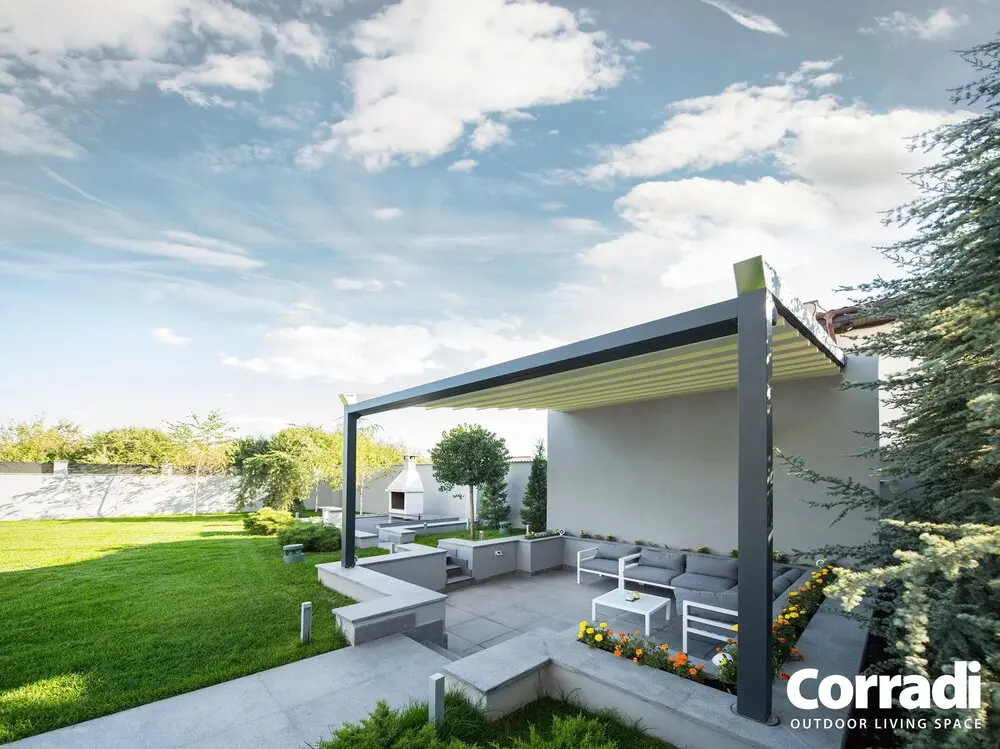 Pergotenda ® B-Space pergola per esterni in alluminio