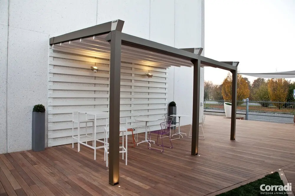 Pergotenda ® B-Space pergola di design progettata su misura