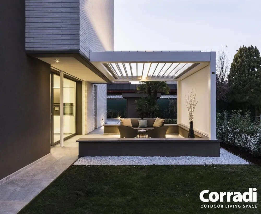 Bioclimatics Maestro pergola bioclimatica con luci a led