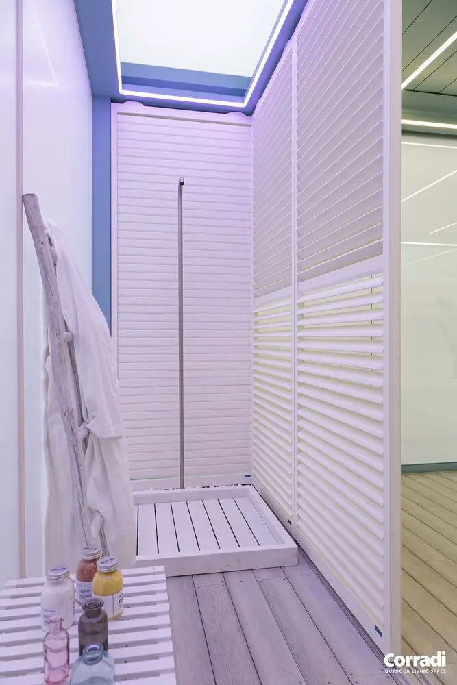 Imago® Veranda Bioclimatica su misura con luci a LED