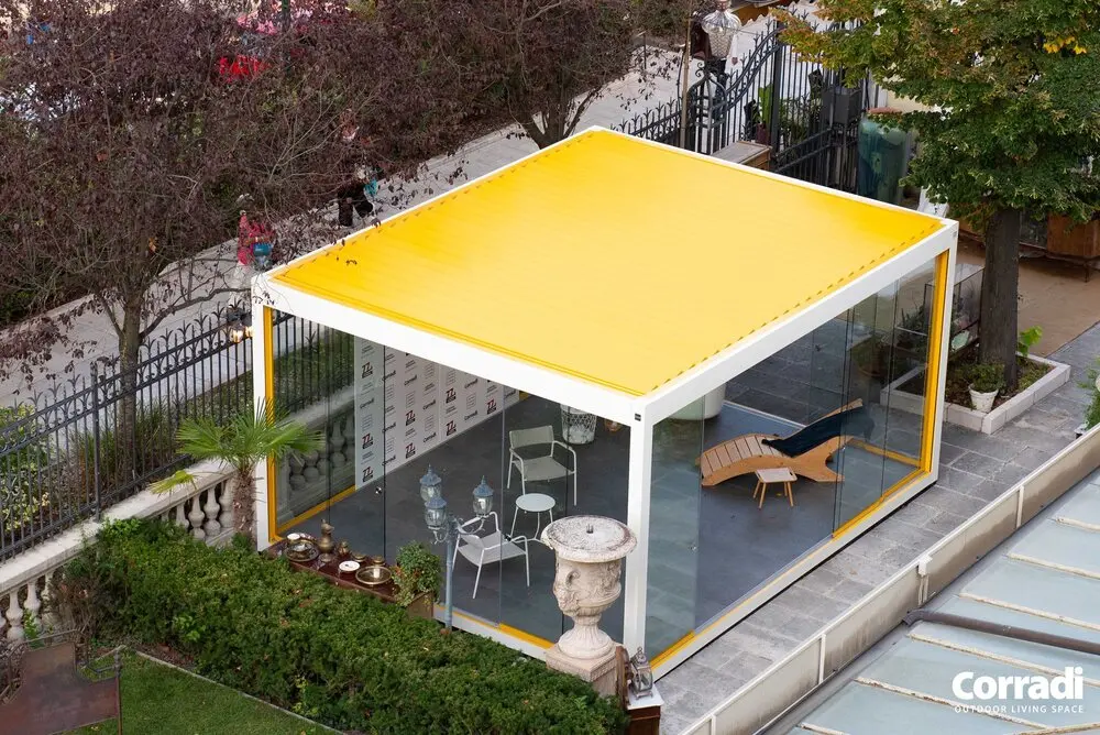 Imago® Pergola Bioclimatica autonoma personalizzata bicolore
