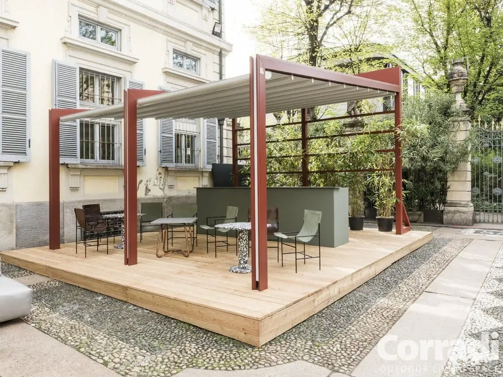 Millenium ® Celeb pergola autoportante con colore personalizzato