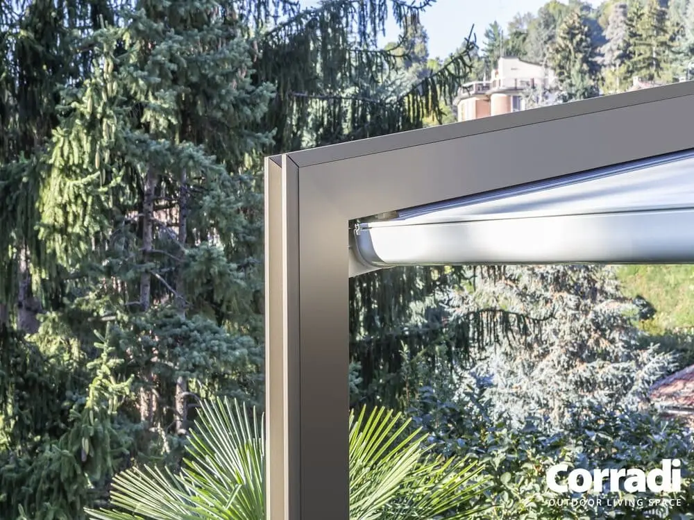 Millenium ® Celeb dettaglio pergola con viti nascoste