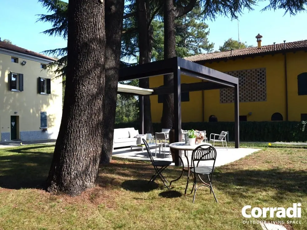 Pergotenda ® Maestro pergola da giardino color nero notte